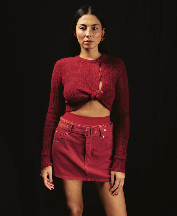 Nagnata VEGETABLE DYE BELTED MINI RUBY