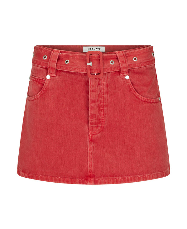 nagnata VEGETABLE DYE BELTED MINI RUBY