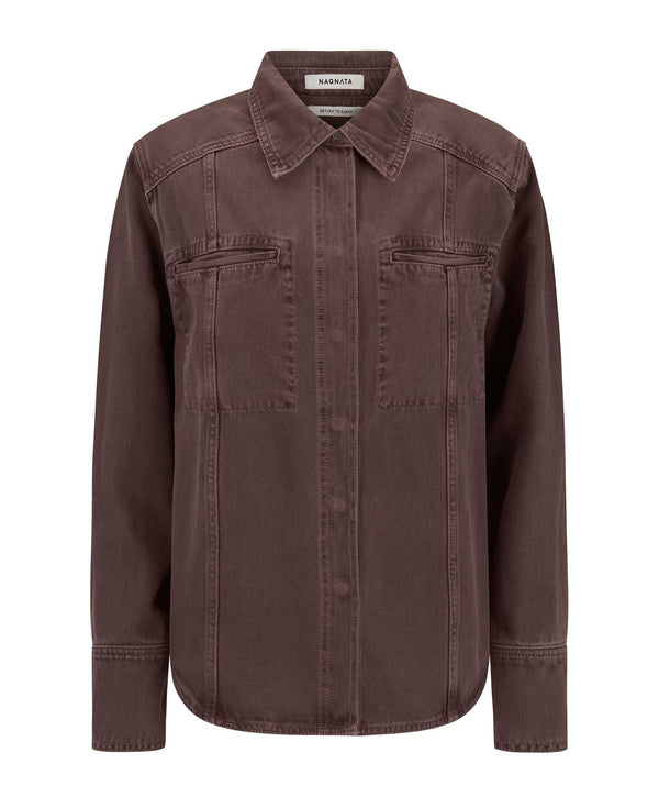 nagnata VEGETABLE DYE UTILITY JACKET BRONZITE