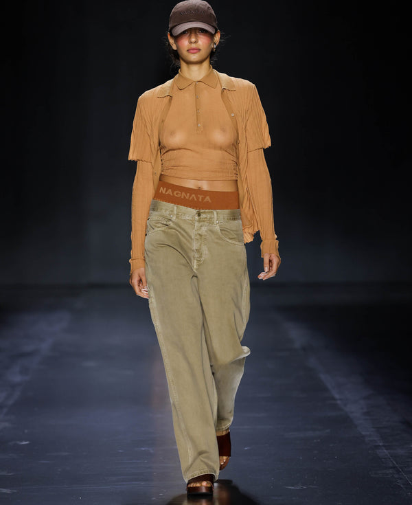 Nagnata VEGETABLE DYE UTILITY JEAN DULL GOLD