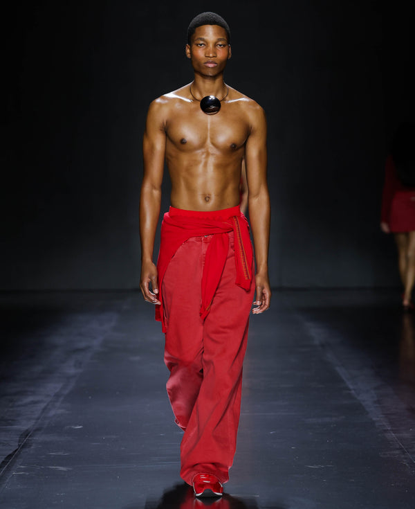 Nagnata VEGETABLE DYE UTILITY JEAN RUBY