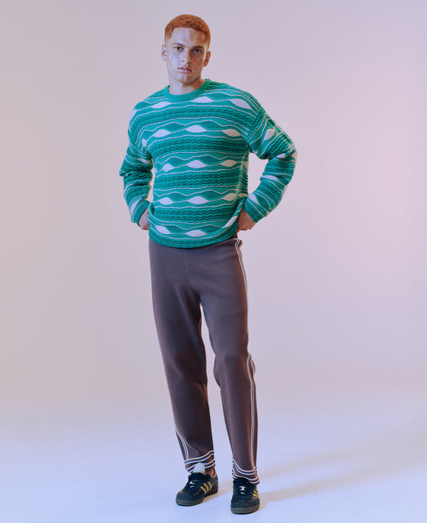 Nagnata WAVE SWEATER TROPIC GREEN