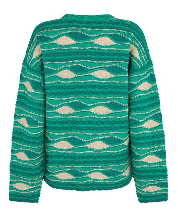 Nagnata WAVE SWEATER TROPIC GREEN