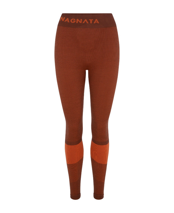 nagnata YANG RIB LEGGING HENNA | CEDAR