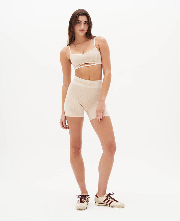 Nagnata YANG WOOL MINI SHORT CREAM