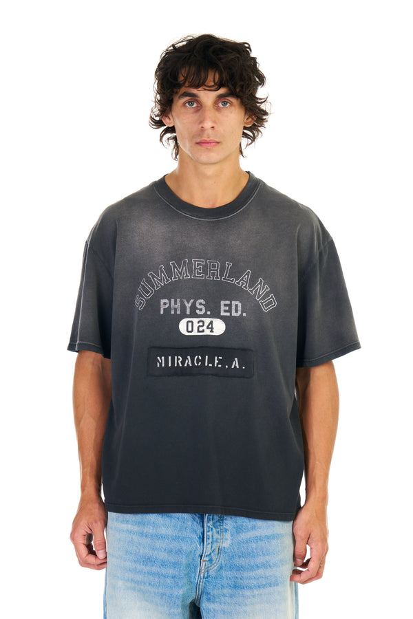 nahmias Miracle A. Boxy T-shirt in Worn Black WORN BLACK