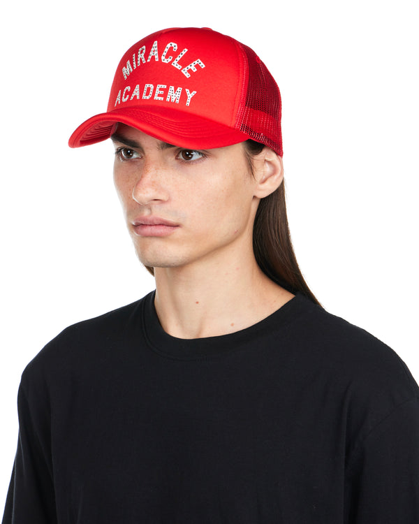 Nahmias Miracle Academy Foam Crystal Trucker Hat In Cherry CHERRY