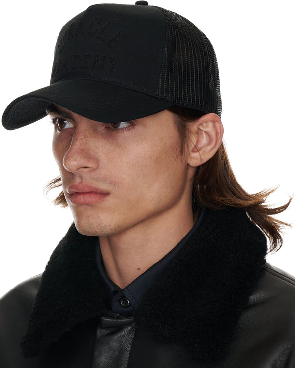 Nahmias Miracle Academy Trucker Hat In Black On Black BLACK/BLACK
