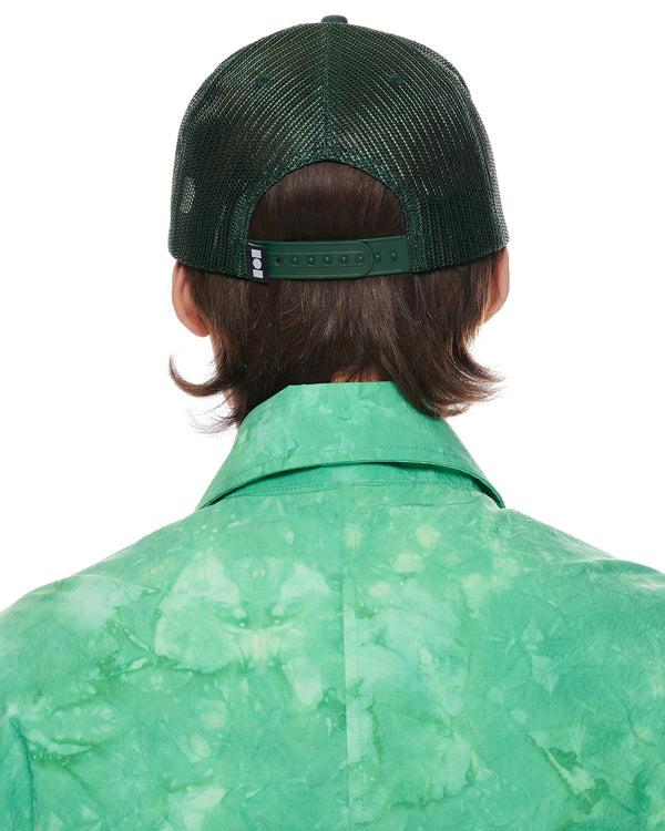 Nahmias Miracle Way Trucker Hat In White And Green GREEN