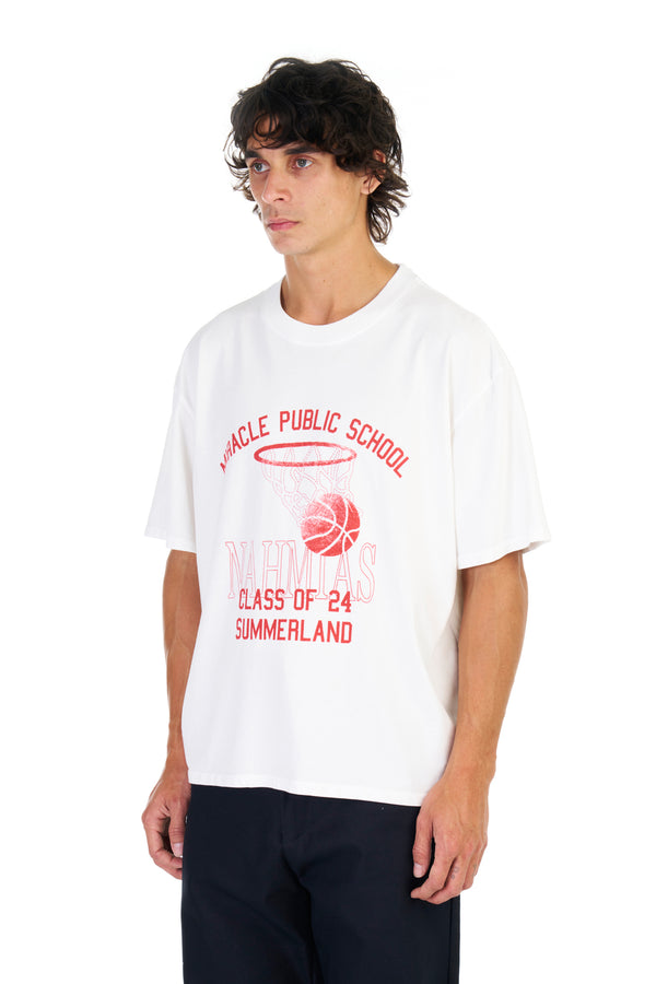 Nahmias 024 Basketball Boxy T-shirt White