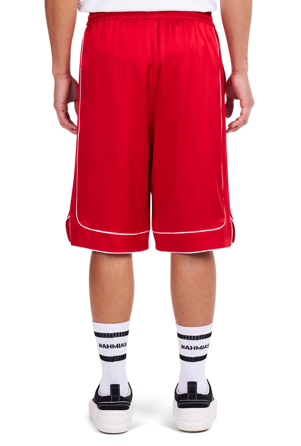 Nahmias 24 Silk Basketball Shorts CHERRY