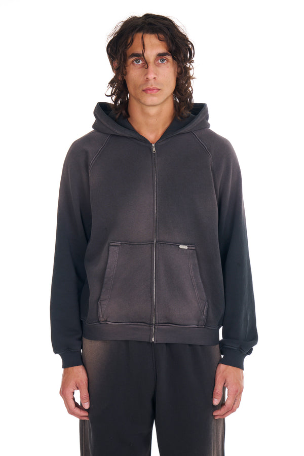 nahmias Aged Girlfriend Zip Up Hoodie AGED BLACK