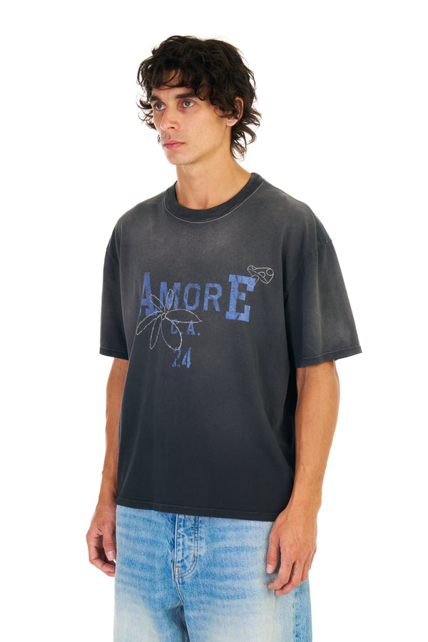 Nahmias Amore Boxy T-shirt WORN BLACK