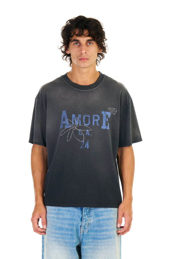 nahmias Amore Boxy T-shirt WORN BLACK