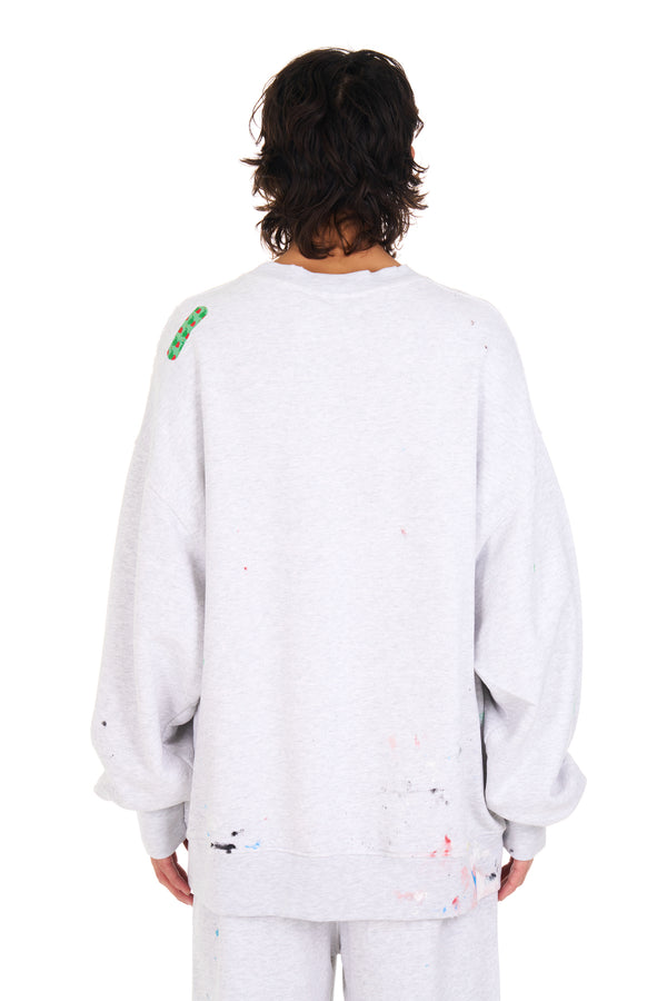 Nahmias Bandaid Crewneck HEATHER GREY