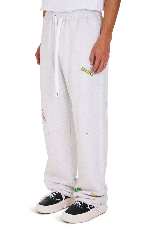 Nahmias Bandaid Wide Sweatpants HEATHER GREY