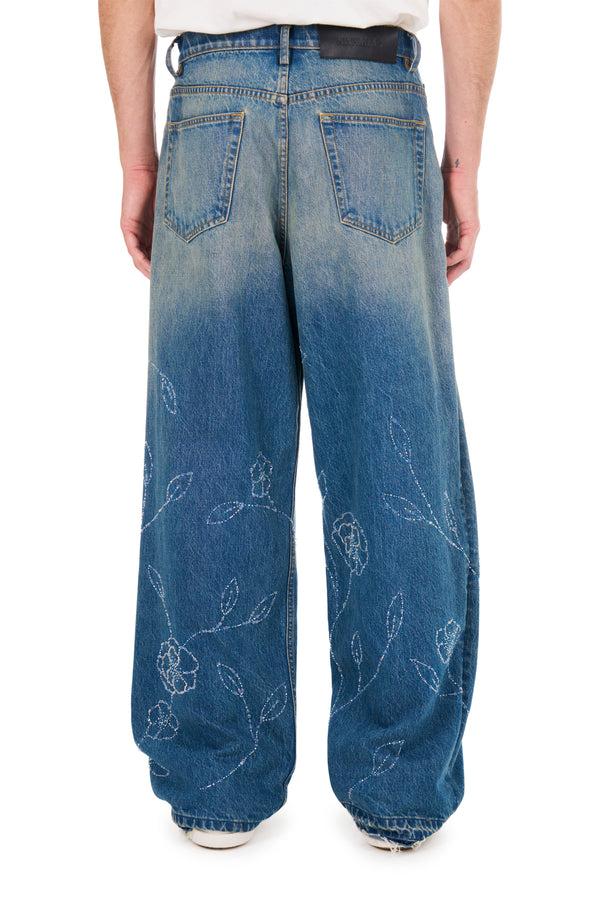 Nahmias Beaded Wide Jeans DARK WASH