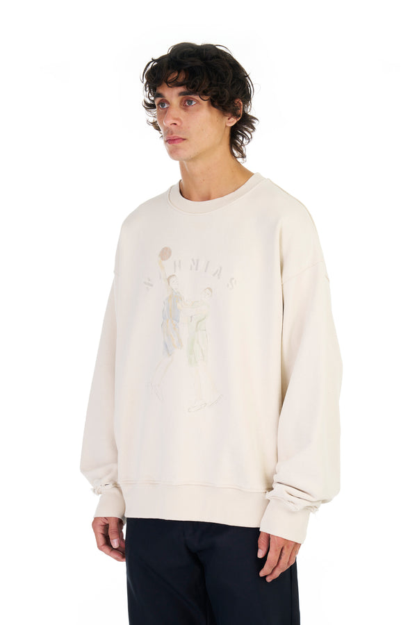 Nahmias Dancing Crewneck NATURAL STONE
