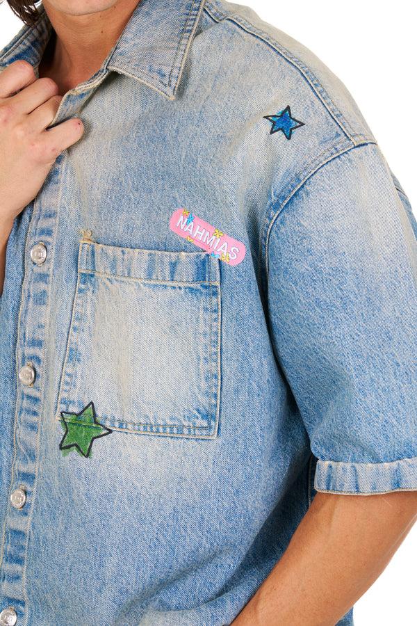Nahmias Denim Bandaid S/S Shirt LIGHT WASH