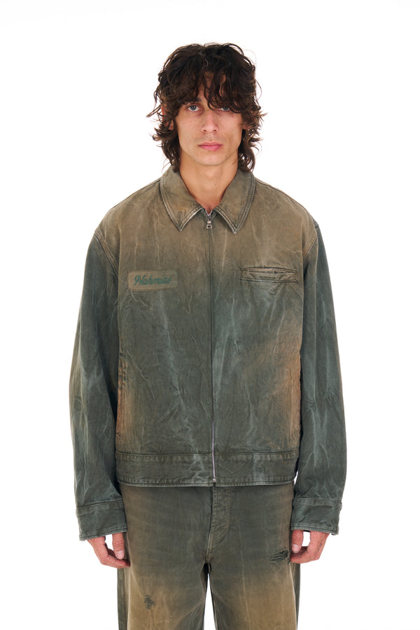 nahmias Denim Classic Boxy Jacket FOREST WASH
