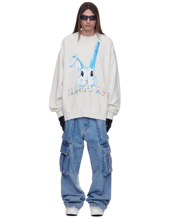 Nahmias Denim Logo Cargos In Light Wash LIGHT WASH