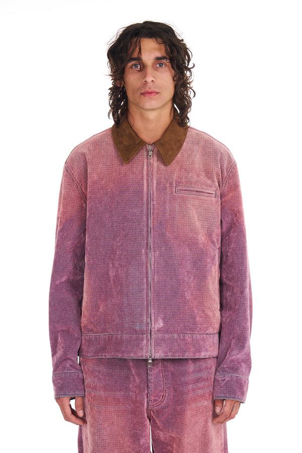 nahmias Flocked Classic Boxy Jacket DUSTY PINK