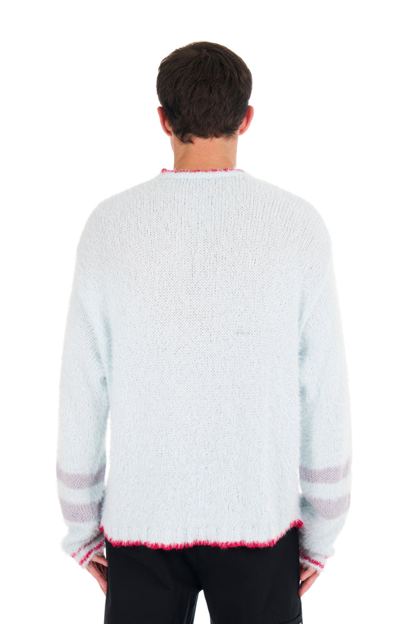 Nahmias Graduation Knit Boxy Crewneck STEEL BLUE