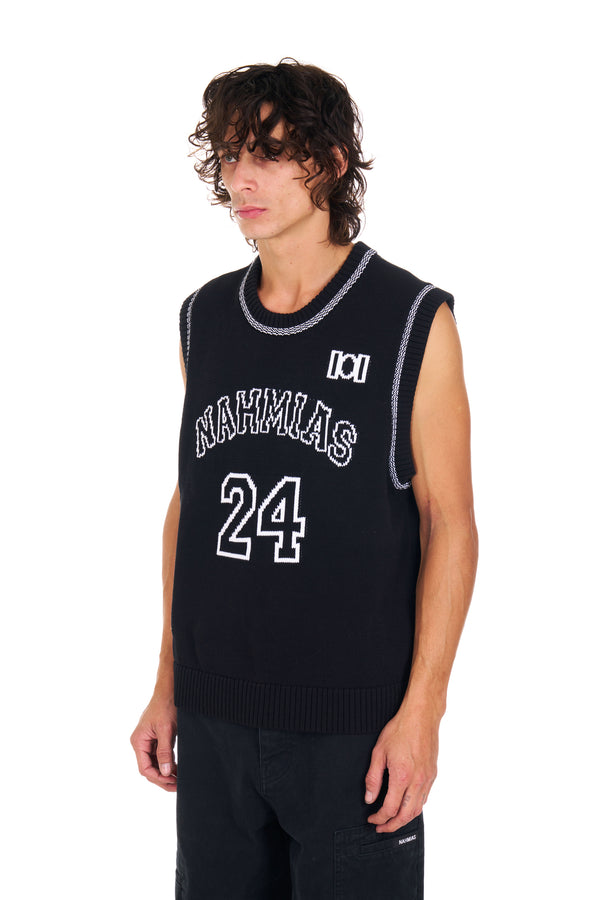 Nahmias Knit 24 Basketball Jersey Black