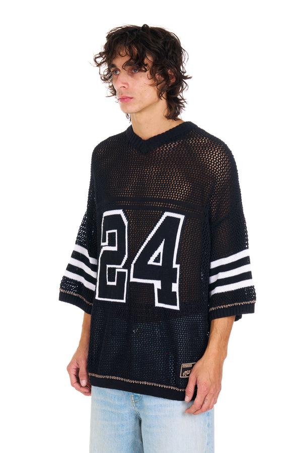 Nahmias Knit 24 Football Shirt In Black Black