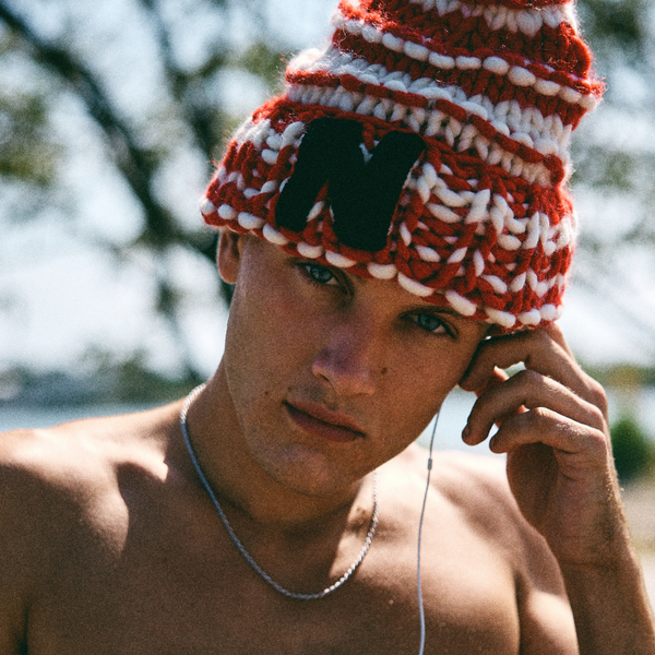 Nahmias KNIT HOCKEY BEANIE Red