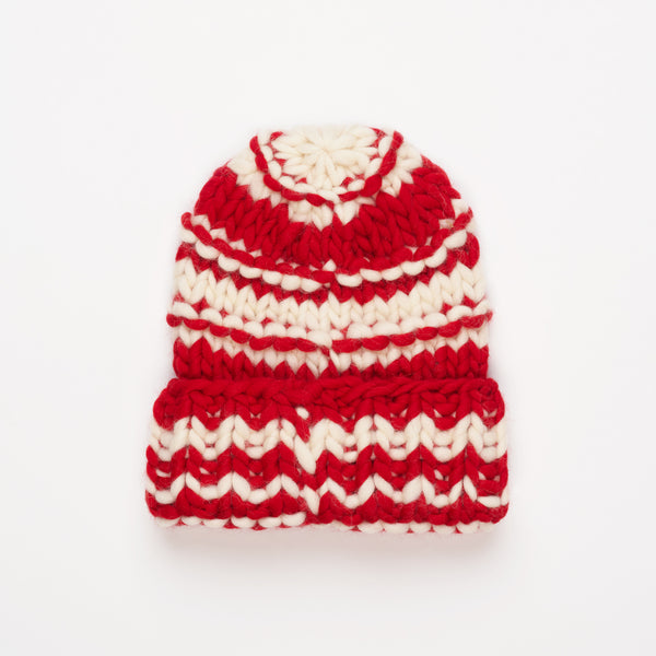 Nahmias KNIT HOCKEY BEANIE Red
