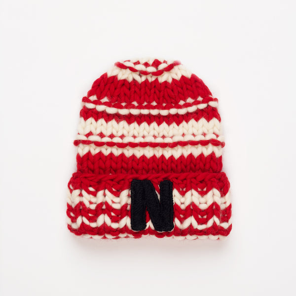 nahmias KNIT HOCKEY BEANIE Red