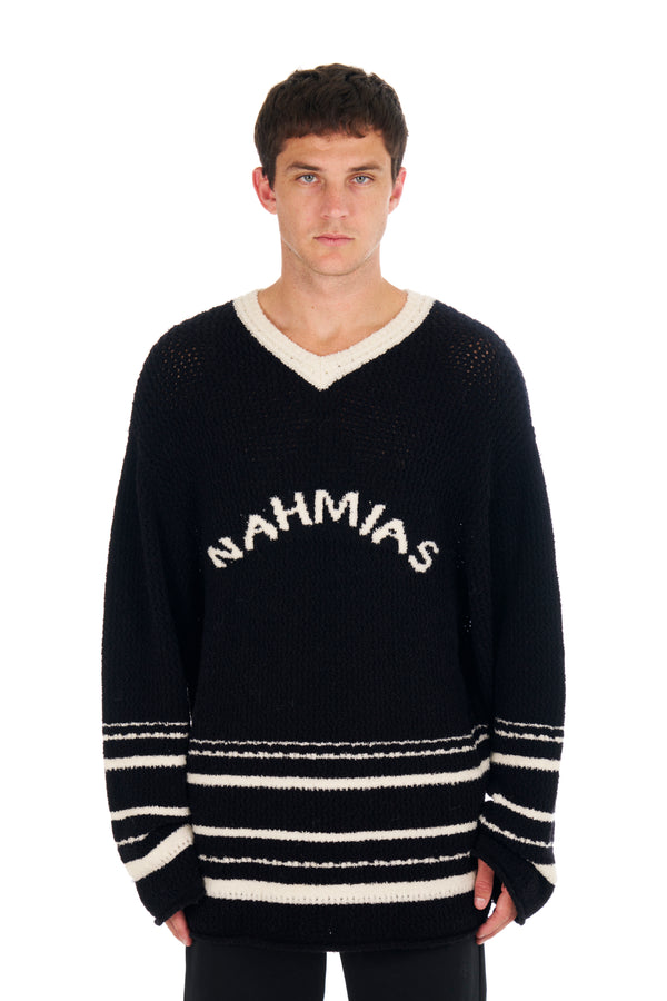 nahmias Knit Nahmias Hockey Jersey Black