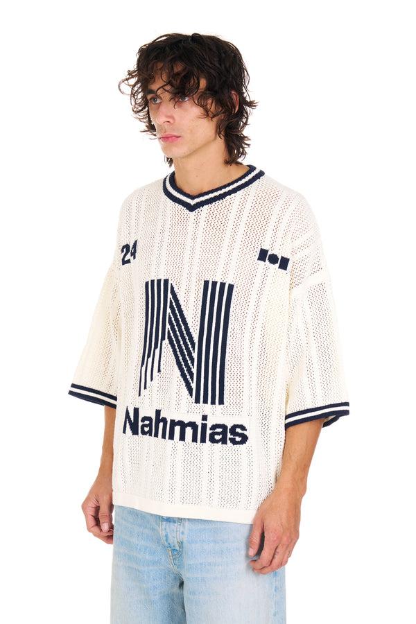 Nahmias Knit Tech N Football Shirt IVORY