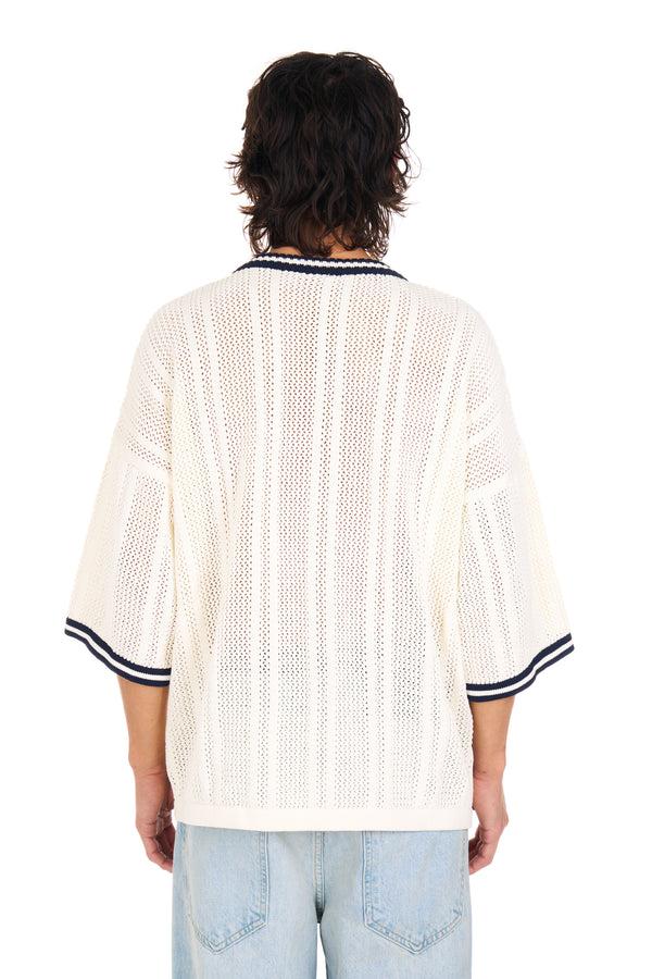 Nahmias Knit Tech N Football Shirt IVORY