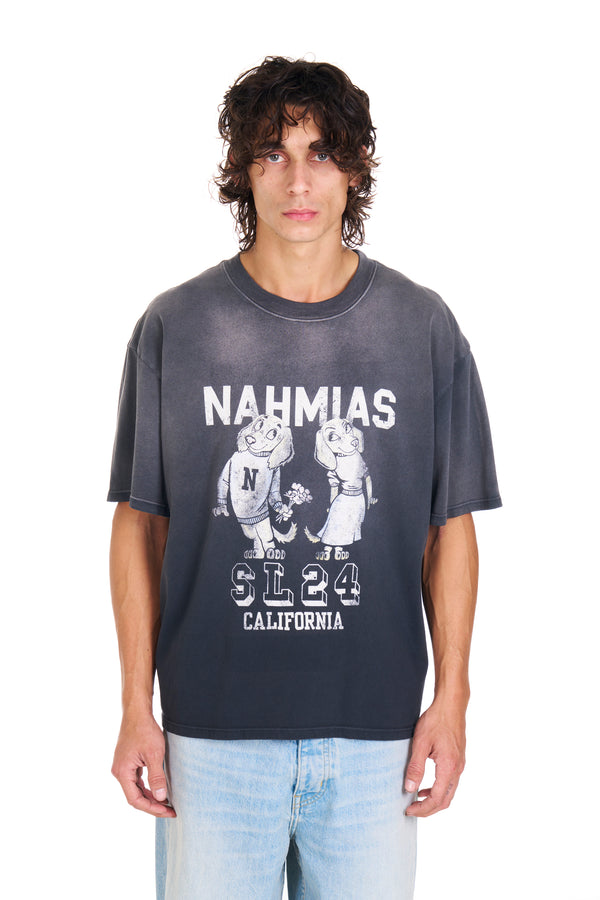 nahmias Mascot Boxy T-shirt WORN BLACK