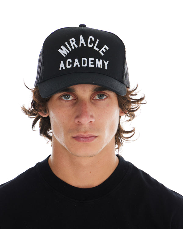 Nahmias Miracle Academy Trucker Hat In Black Black