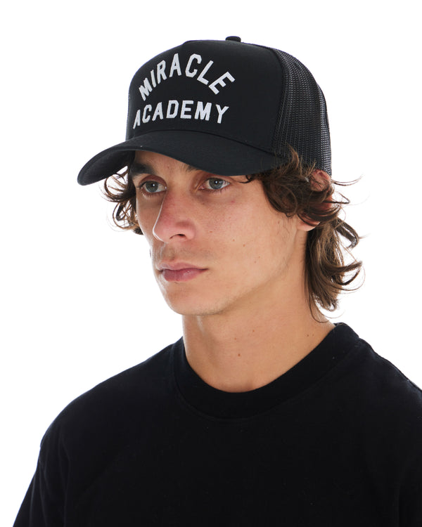 Nahmias Miracle Academy Trucker Hat In Black Black