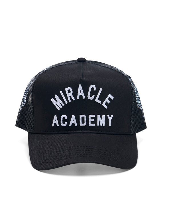 nahmias Miracle Academy Trucker Hat in Black Black