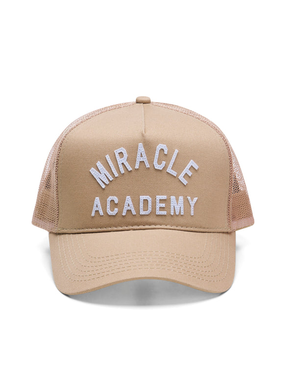nahmias Miracle Academy Trucker Hat in Sand SAND