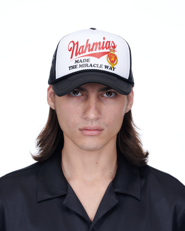 Nahmias Miracle Way Trucker Hat In Black Black