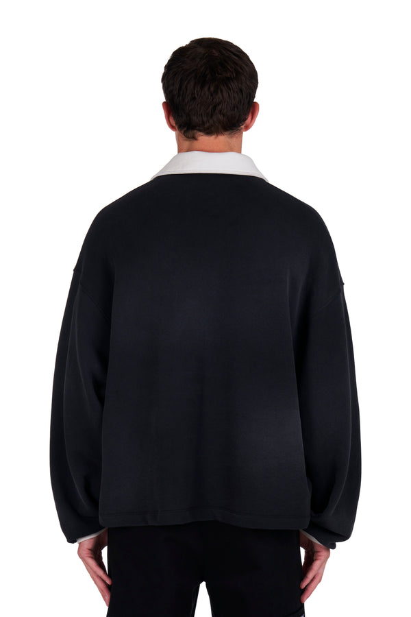 Nahmias "N" L/S Polo Black