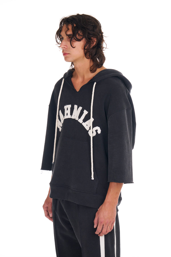 Nahmias Nahmias Cut Off Hoodie WORN BLACK