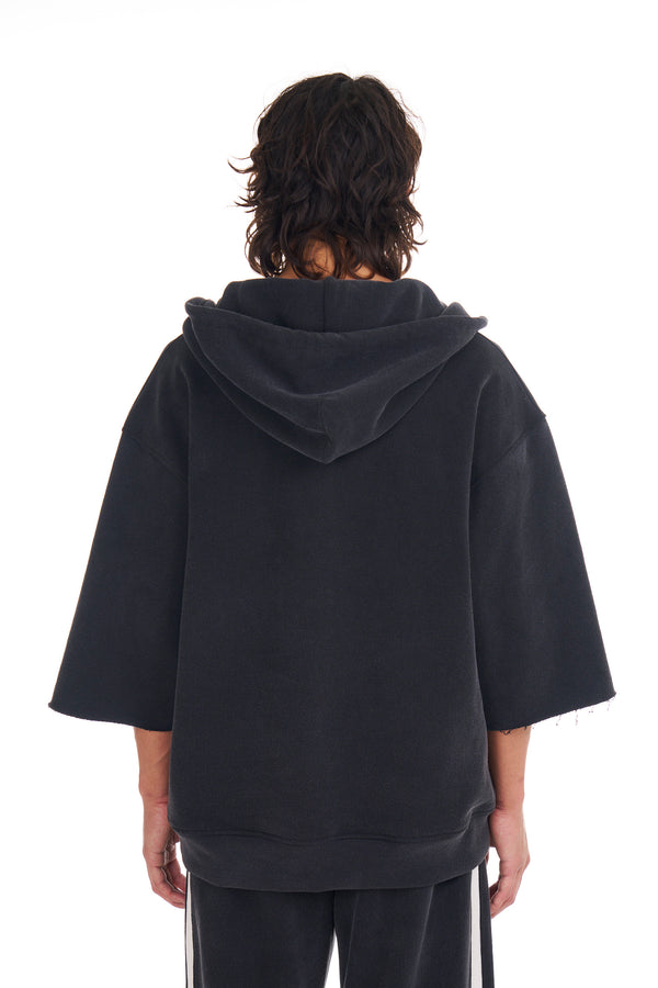 Nahmias Nahmias Cut Off Hoodie WORN BLACK