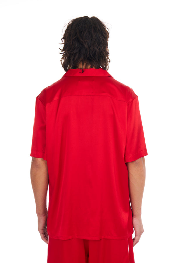 Nahmias Nahmias S/S Silk Shirt CHERRY