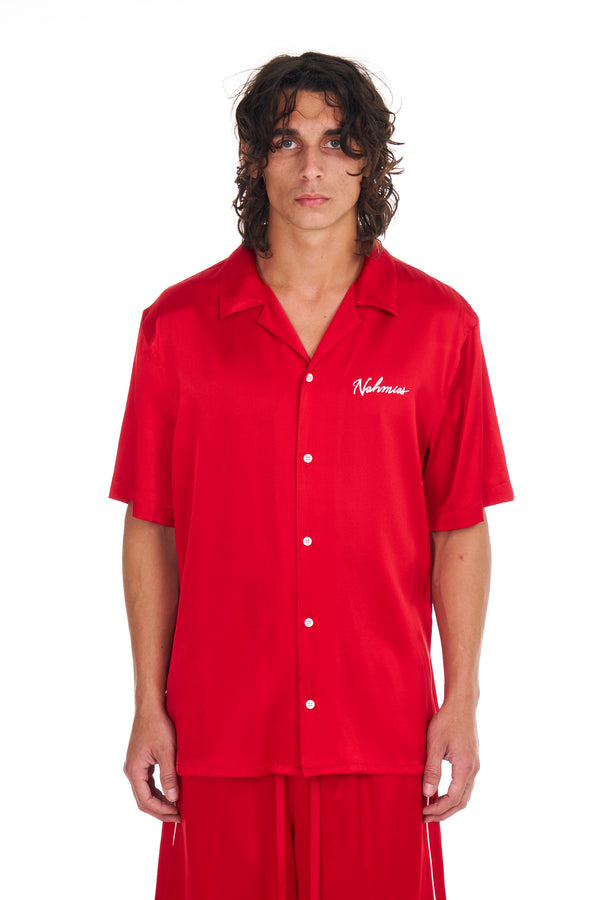 nahmias Nahmias S/S Silk Shirt CHERRY