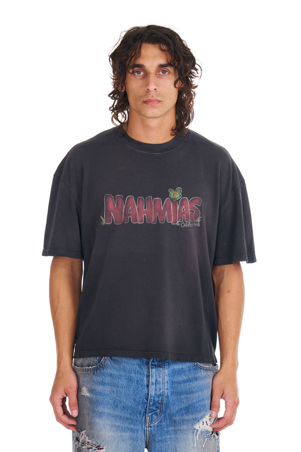 nahmias Nahmias Tagged Boxy T-shirt AGED BLACK
