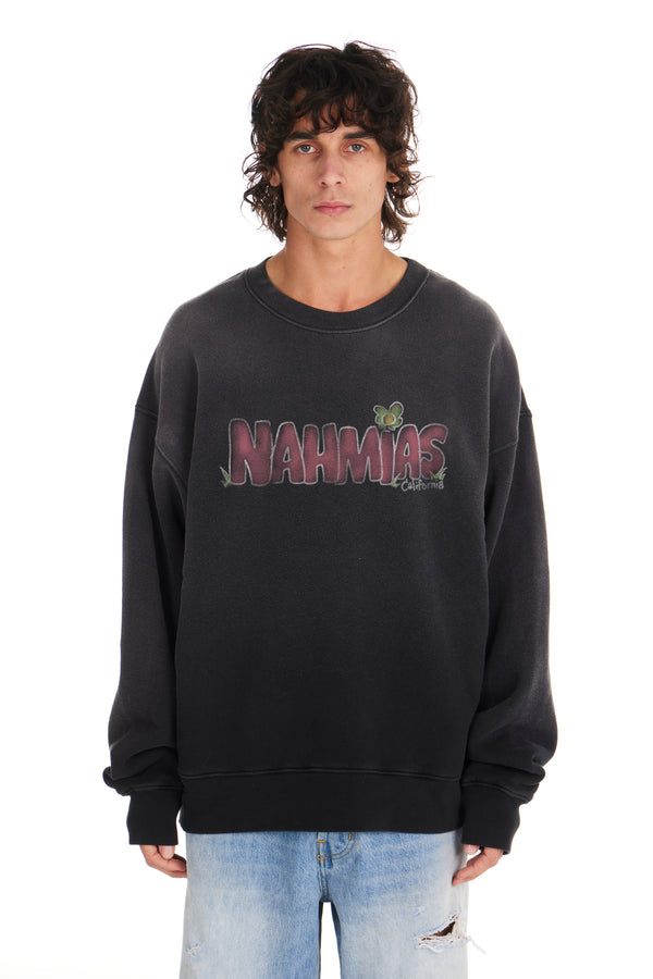 nahmias Nahmias Tagged Crewneck AGED BLACK
