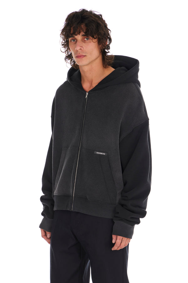 Nahmias Nahmias Zip-Up Hoodie WORN BLACK