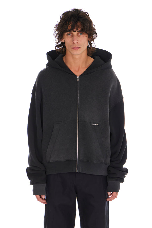 nahmias Nahmias Zip-Up Hoodie WORN BLACK